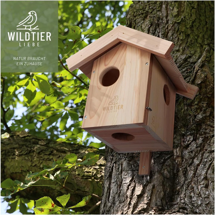 wildtier liebe Eichhörnchen Kobel - Nest für Eichhörnchen aus verschraubtem Massiv-Holz, Eichhörnche