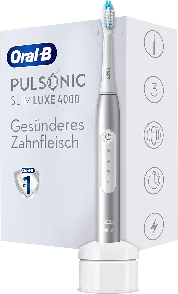 Oral-B Pulsonic Slim Luxe 4000 Elektrische Schallzahnbürste/Electric Toothbrush, 3 Putzmodi für Zahn