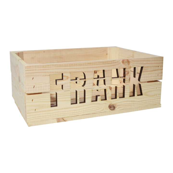 Holzkiste Personalisiert mit Buchstaben für jeden Anlass - Präsentkorb leer Geburtstag Hochzeit Absc