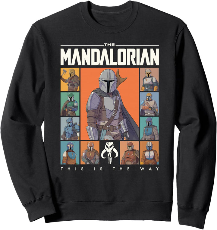 Star Wars The Mandalorian Character Grid This Is The Way Sweatshirt