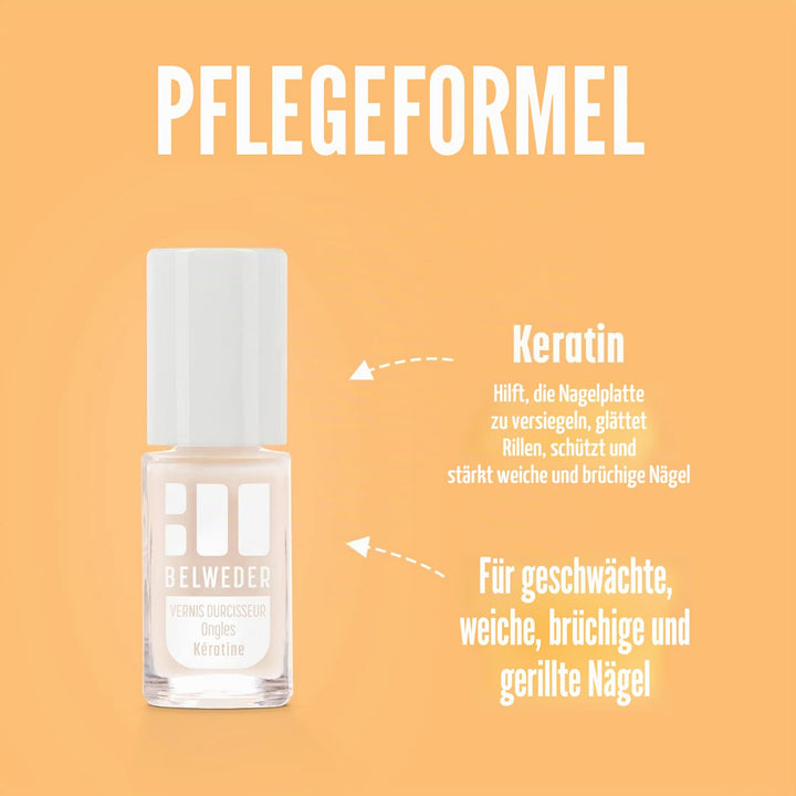 BELWEDER - Nagelhärter mit Keratin 2 x 7,5ml - Nagelpflege für Geschwächte und Weiche Nägel - Nagelh