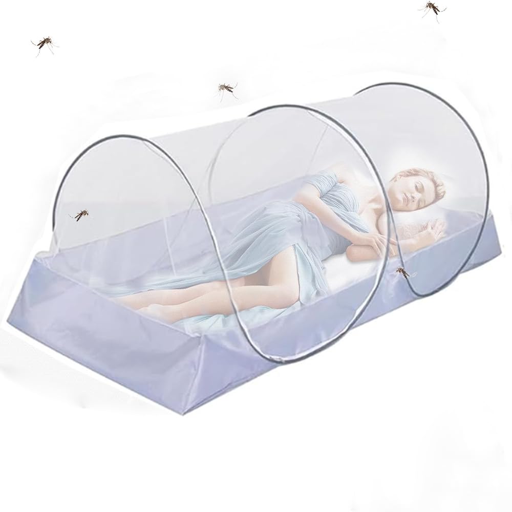 Moskitonetz Pop Up 200 x 100 x 73 cm, Faltbares Moskitonetz, für Reisen, Zuhause,Outdoor Campin Bequ