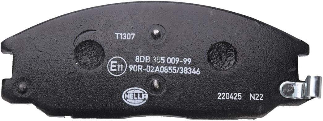 HELLA PAGID 8DB 355 009-991 Bremsbelagsatz - T1307 - Dicke/Stärke: 17mm - Bremssystem: Mando - mit a