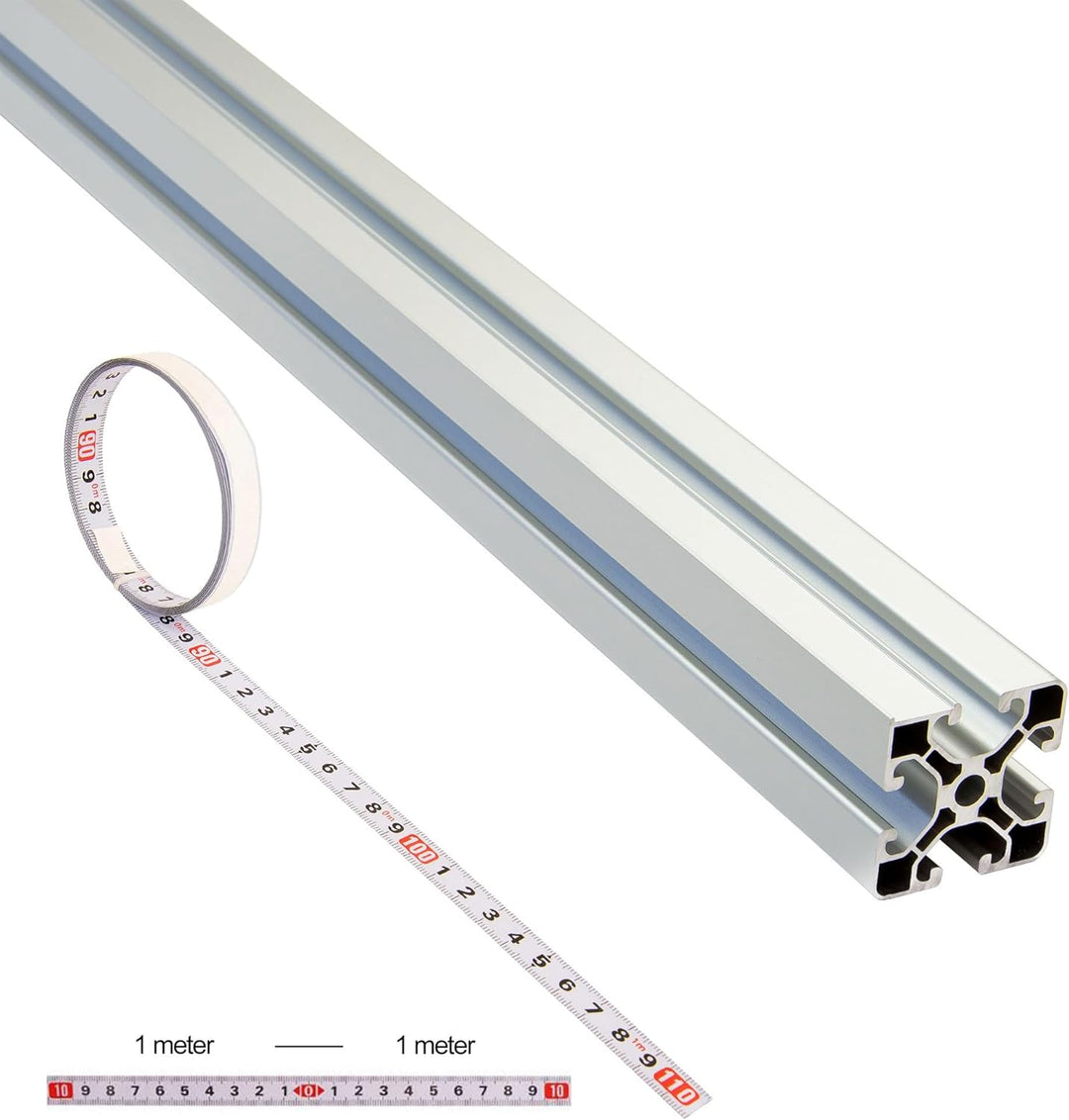 SCHMIDT systemprofile Längenanschlag C 2m Aluminium-Profil Säge-Anschlag 1m-1m Mitte Massband Stahl
