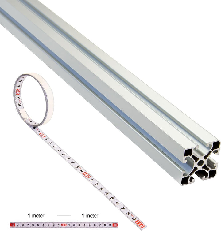 SCHMIDT systemprofile Längenanschlag C 2m Aluminium-Profil Säge-Anschlag 1m-1m Mitte Massband Stahl