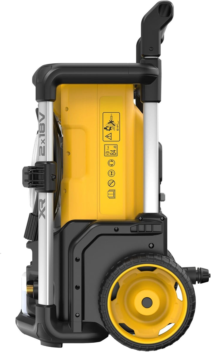 DEWALT 2X 18 Volt Akku-Hochdruckreiniger (bürstenloser Motor, Ansaugfunktion, 3 Druckeinstellungen,