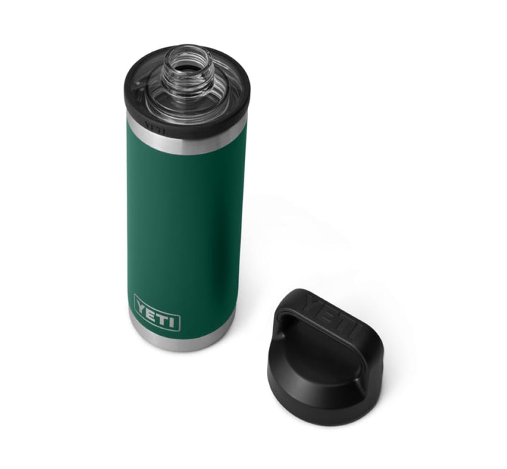 YETI Rambler Trinkflasche 18 oz (532 ml) Black Forest Green – Edelstahl Trinkflasche, Wasserflasche
