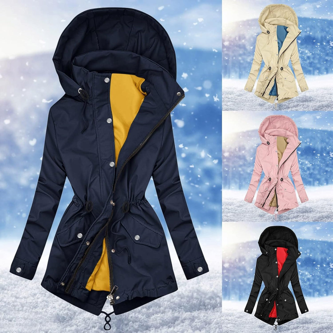 Winterjacke Damen Winterjacke Wintermantel Winterparka mit Kapuze Pufferjacke KapuzenjackeSoftshellj
