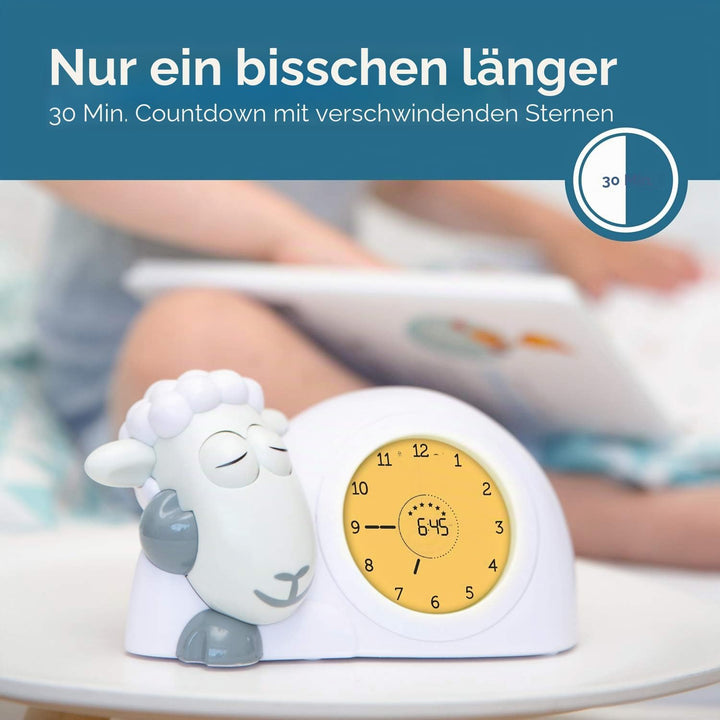 ZAZU Sam The Lamb Uhr – Schlafcoach Uhr und Nachtlicht für Kinder | Bringt Ihrem Kind mit visuellen