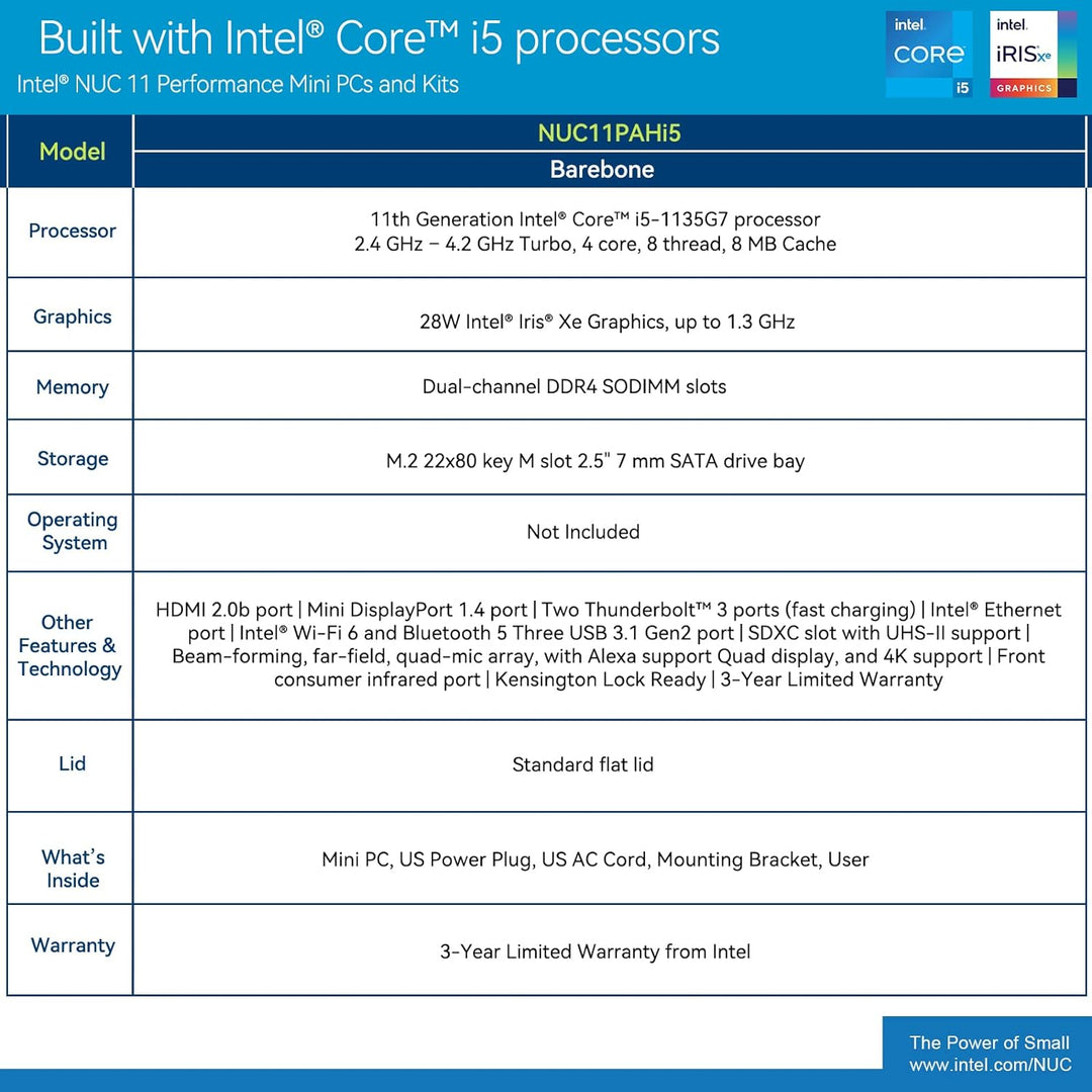 INTEL Barb Compatible NUC BNUC11TNKV70002