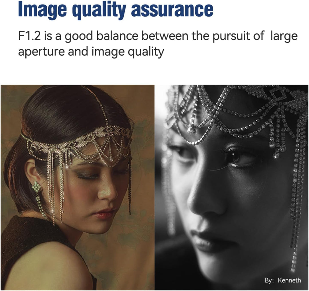 TTARTISAN 50 mm f1.2 APS-C Manueller Fokus Prime Objektiv für Sony E Mount Kameraobjektiv Sony E Sil