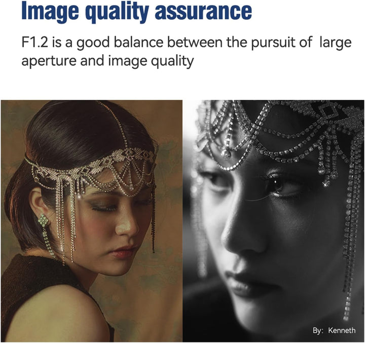 TTARTISAN 50 mm f1.2 APS-C Manueller Fokus Prime Objektiv für Sony E Mount Kameraobjektiv Sony E Sil