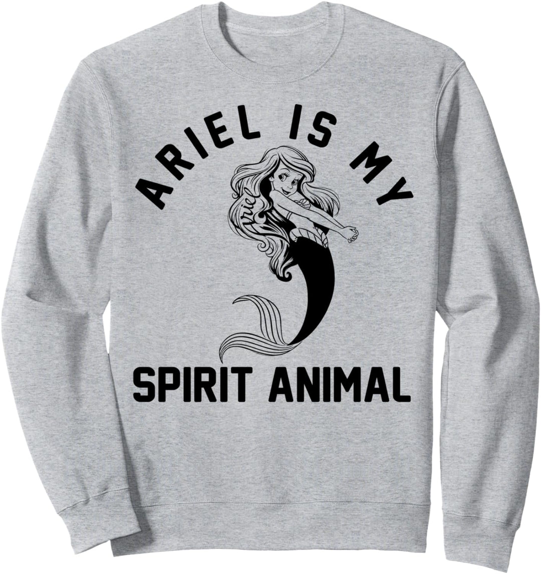 Disney The Little Mermaid Ariel Is My Spirit Animal Slogan Sweatshirt