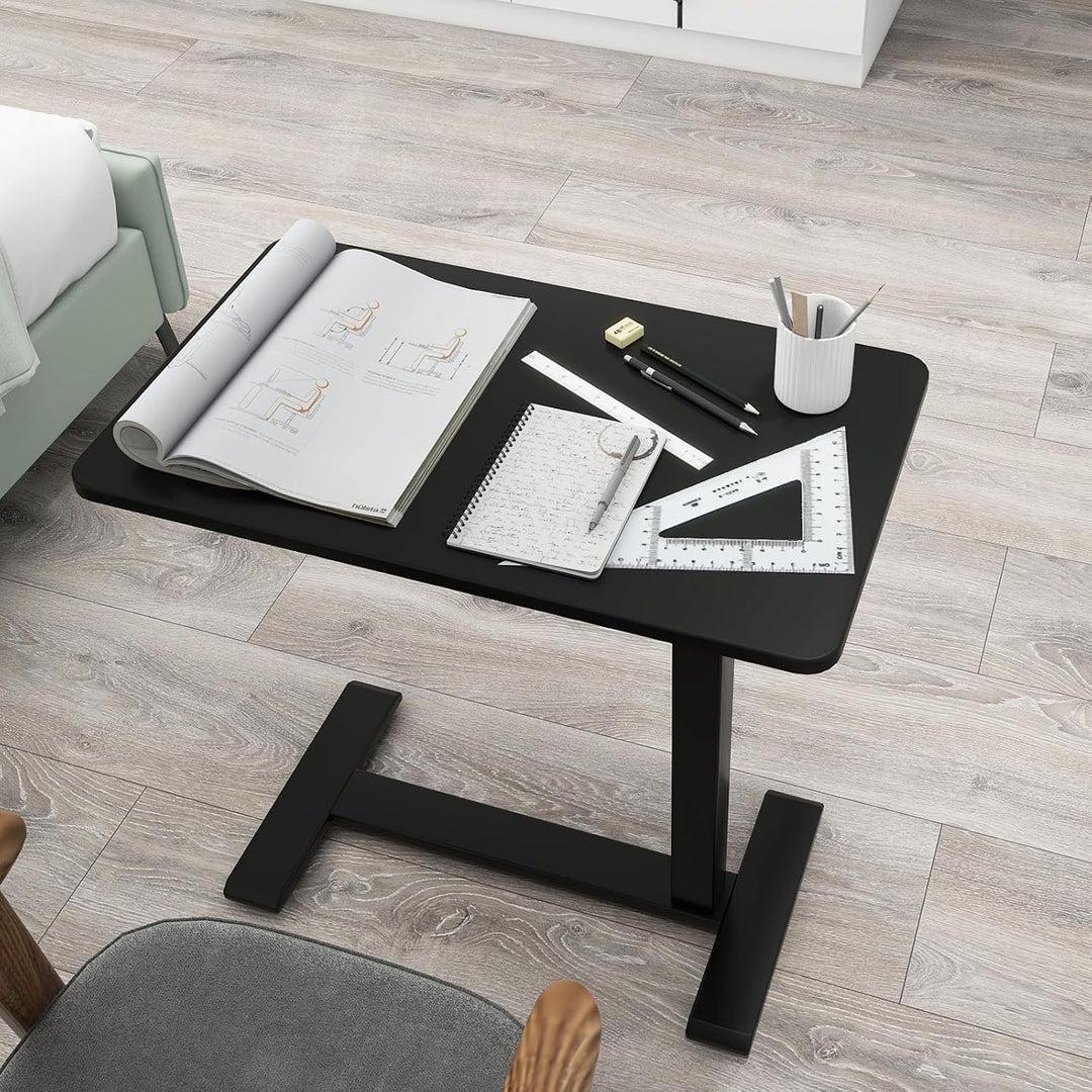 PUNCIA Laptoptisch höhenverstellbar 66-100cm drehbarer Laptopständer mit Rollen mobiles Stehpult Übe