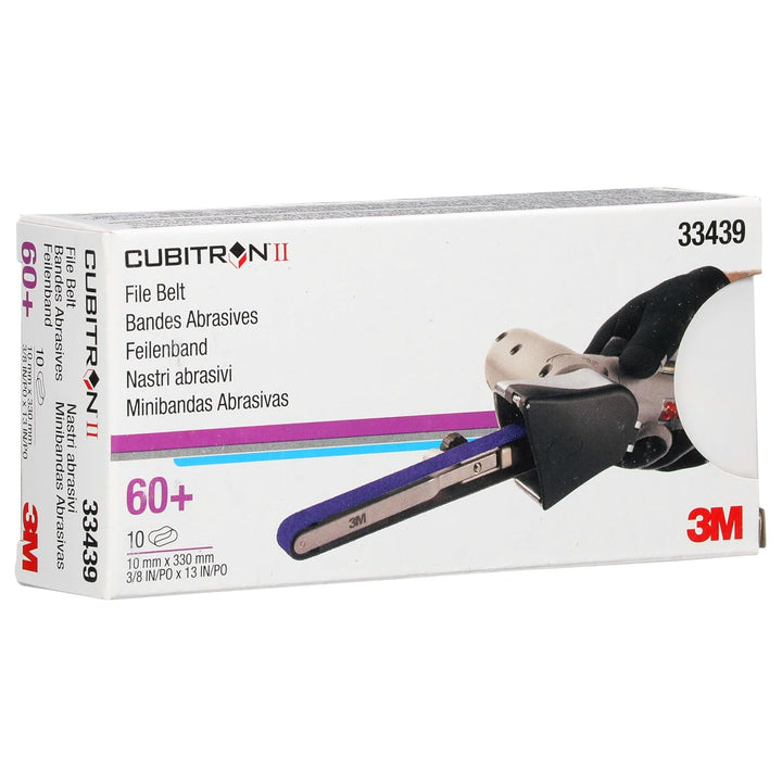 3M Cubitron II Feilenband, 33439, 60+ Körnung, 0,95 cm x 33 cm, Packung mit 10 Feilenbändern, harzge