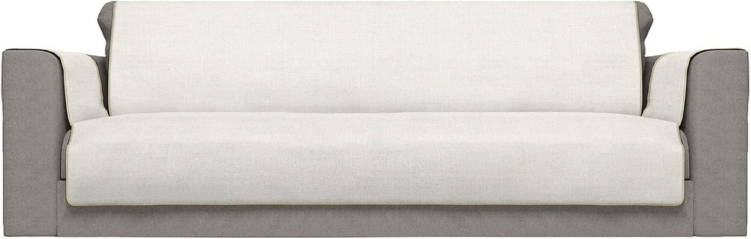 Italian Bed Linen CD-COMFORT-PANNA-4P Komfort-Antigleiten-Sofa-Decke,4 Plätze, Creme 4 Plätze Creme,