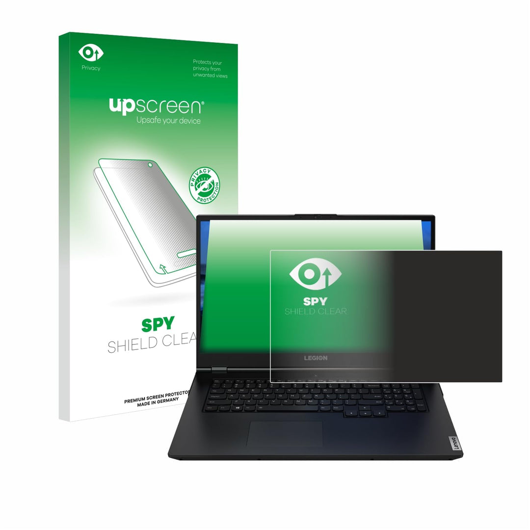 upscreen Anti-Spy Blickschutzfolie für Lenovo Legion 5 15.6" Privacy Screen Displayschutz-Folie [Sic