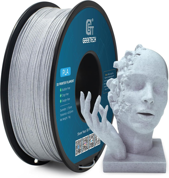 GEEETECH PLA Filament 1.75mm Marble, 3D Drucker PLA Filament 1kg Spool, like Marmor Marble Marble pl