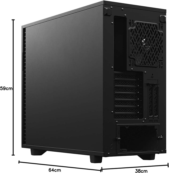 Fractal Design Define 7 Black Modulares Silent E-ATX Mid Tower PC-Gehäuse aus Aluminium/Stahl, FD-C-