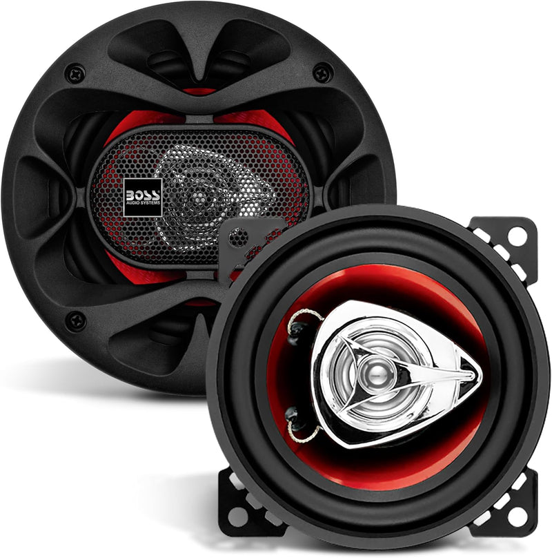 BOSS Audio Chaos Serie Lautsprecher, 2-Wege, 4 Zoll/10 cm, 2 Stück