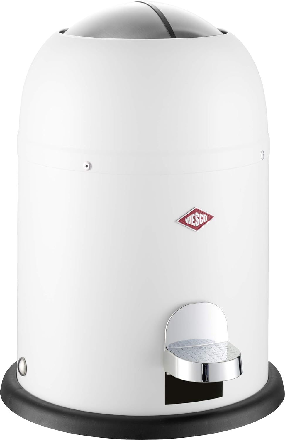 WESCO Mini Master Abfalleimer 6 L, Weiss Matt, Weiß Matt