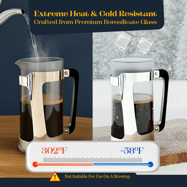 ESPRO – P5 French Press – Kaffee- und Teezubereiter mit doppeltem Mikrofilter, körnungsfreies und bi