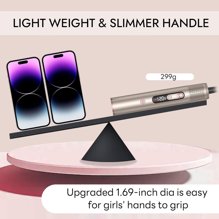 Airstyler 6 in 1, LCD-Display, 110000 U/Min Haarstyler Rundbürstenföhn, Hairstyler Warmluftbürste Mi
