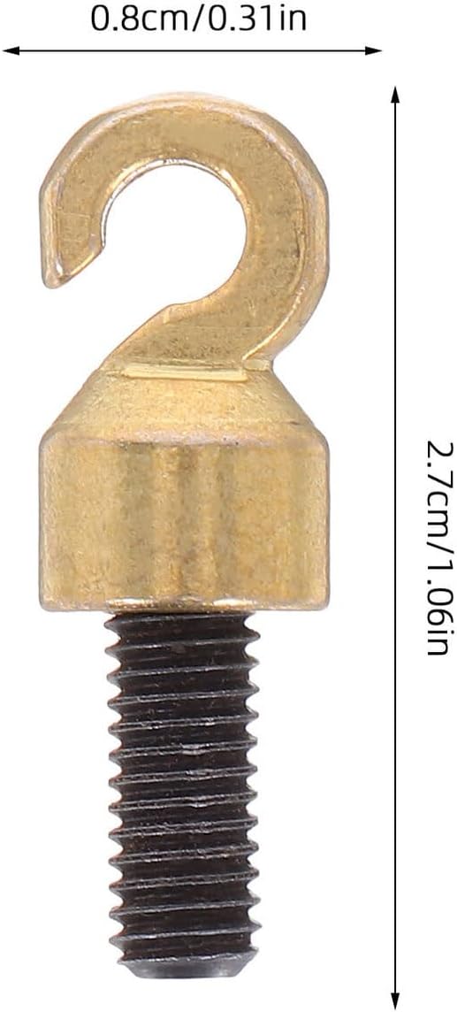 Cabilock 2 Stück M5-Gewindehaken Ersatzteile für Standuhren Grossmutter-Uhrenhaken Offener Haken für