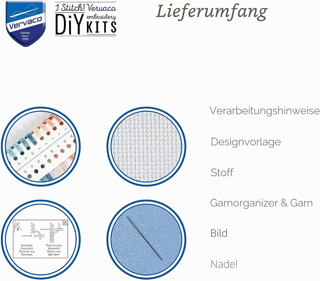 Vervaco Zählmusterpackung-Kreuzstichbild, verschieden