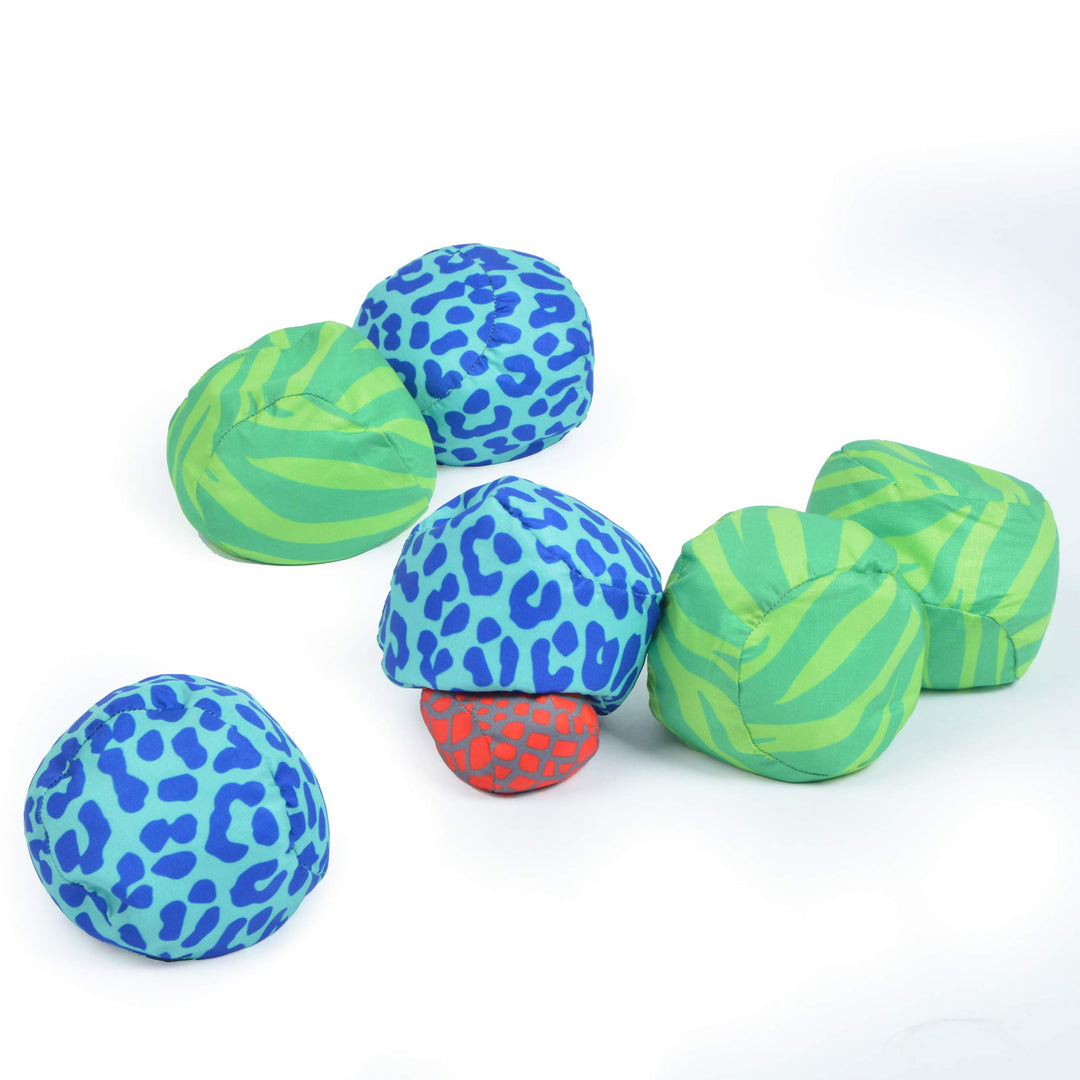 Ocean 5 Extrem Boule - Soft-Boule Set, Street-Boccia, Cross Country Petanque mit Tasche Immer überal