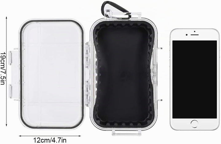 Alomejor Aufbewahrungskoffer Wasserdicht Stossfester luftdichter Carry Box Container für Outdoor Spo