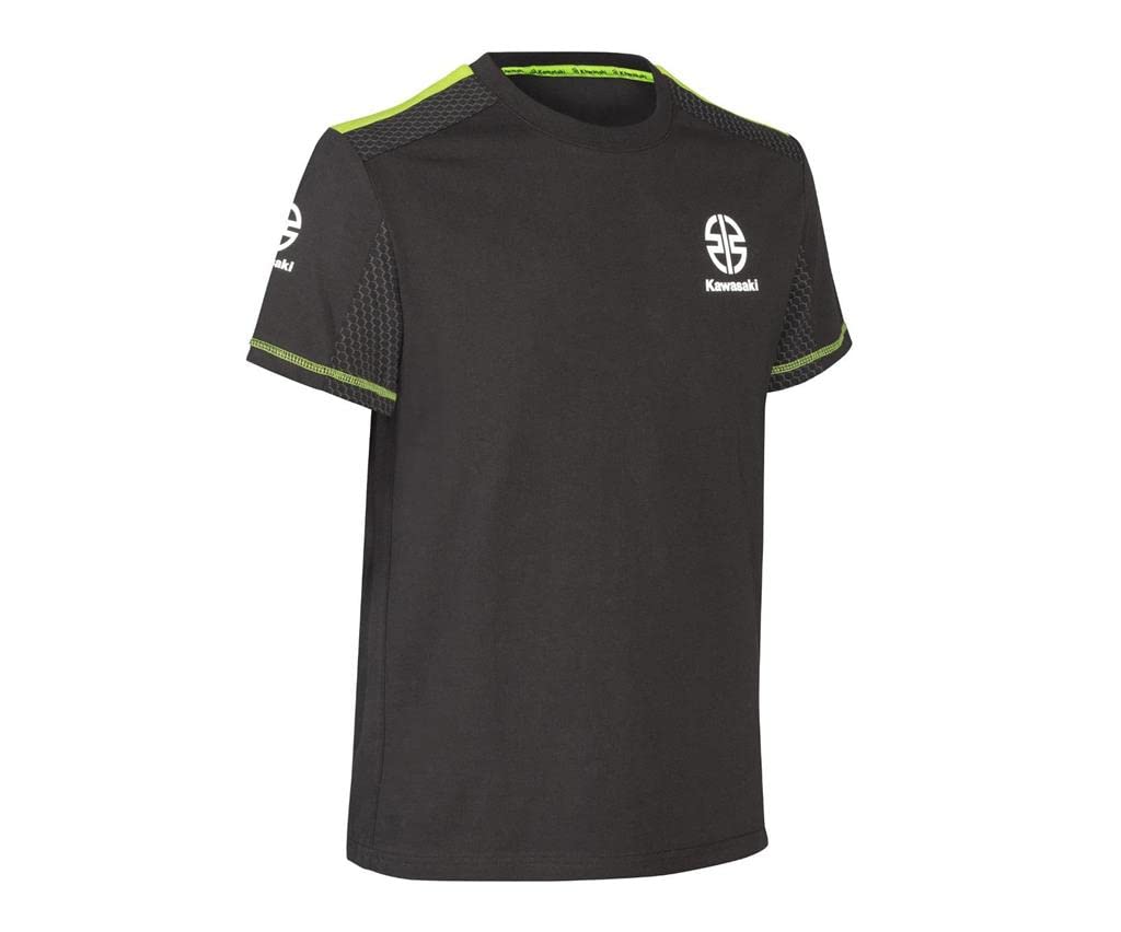 Kawasaki Sports T-Shirt S Schwarz Grün, S Schwarz Grün