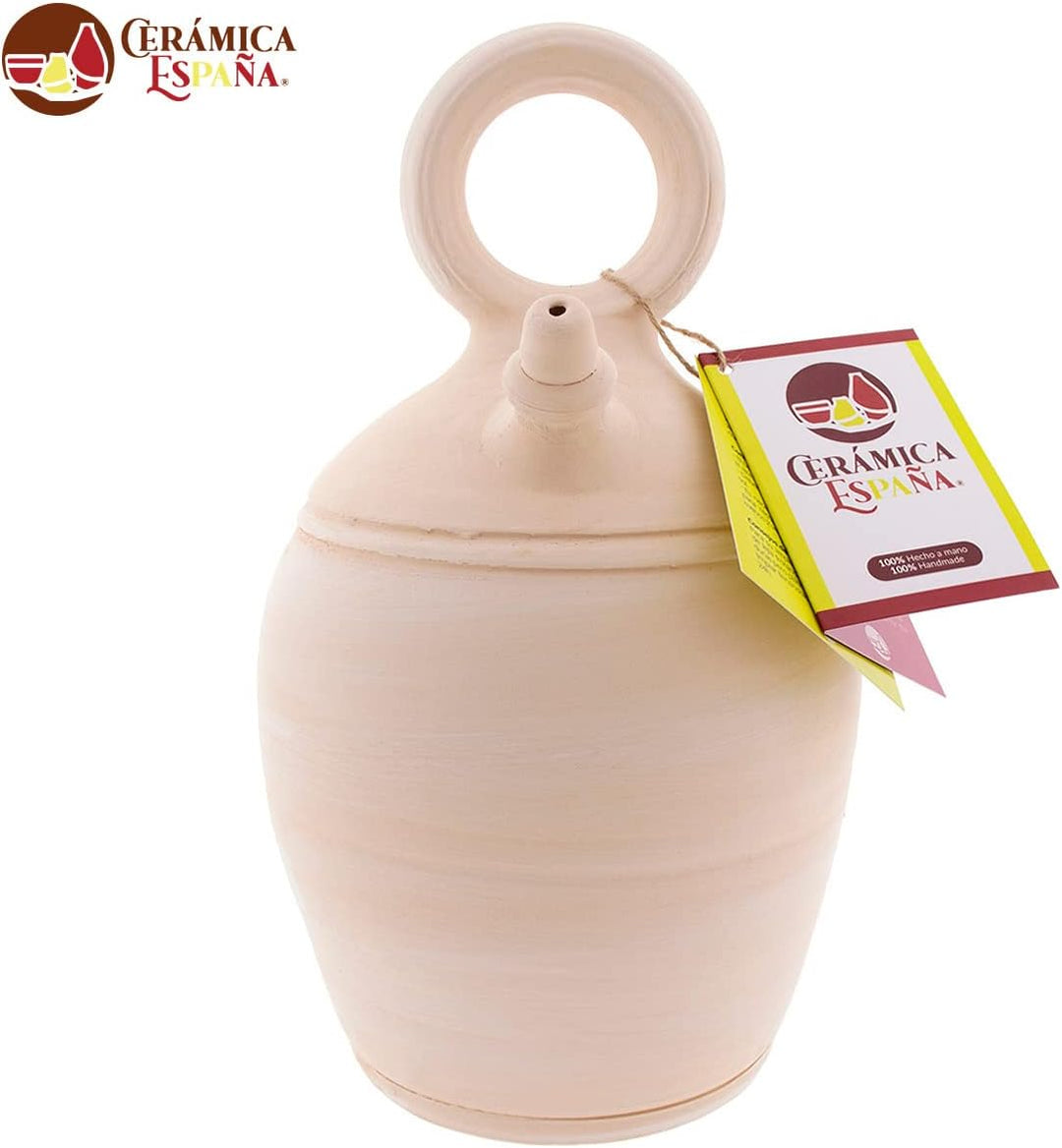 CERÁMICA ESPAÑA | Tonkrüge aus traditionellem spanischen Ton | Runder Griff und breiter Boden | 100%