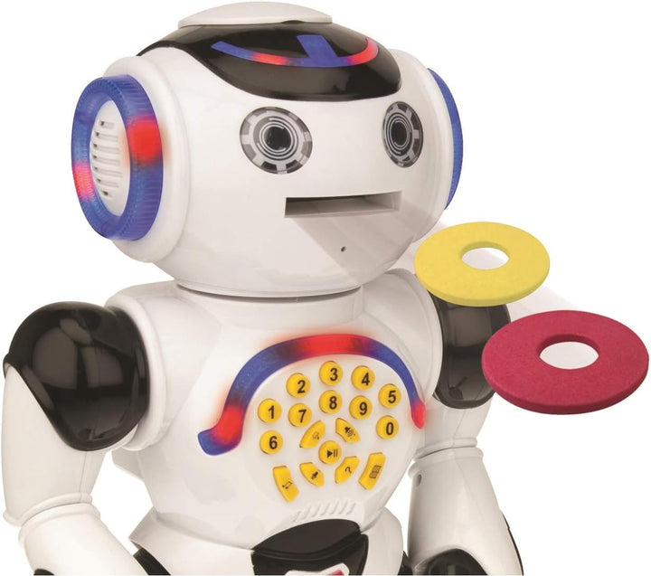 Powerman ROB50EN Spielzeugrobot, mit Fernbedienung, pädagogischer Roboter, Tanz, singt, Geschichten,