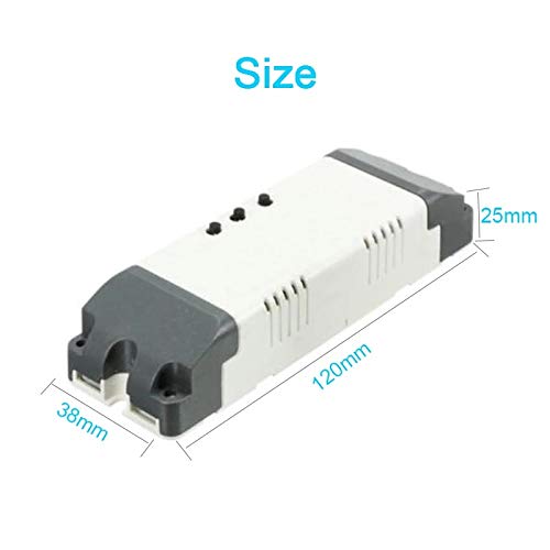MHCOZY 2 Kanal WiFi RF Wireless Switch Relais, Inching Selbstsperrender Interlock Modus, Ewelink App