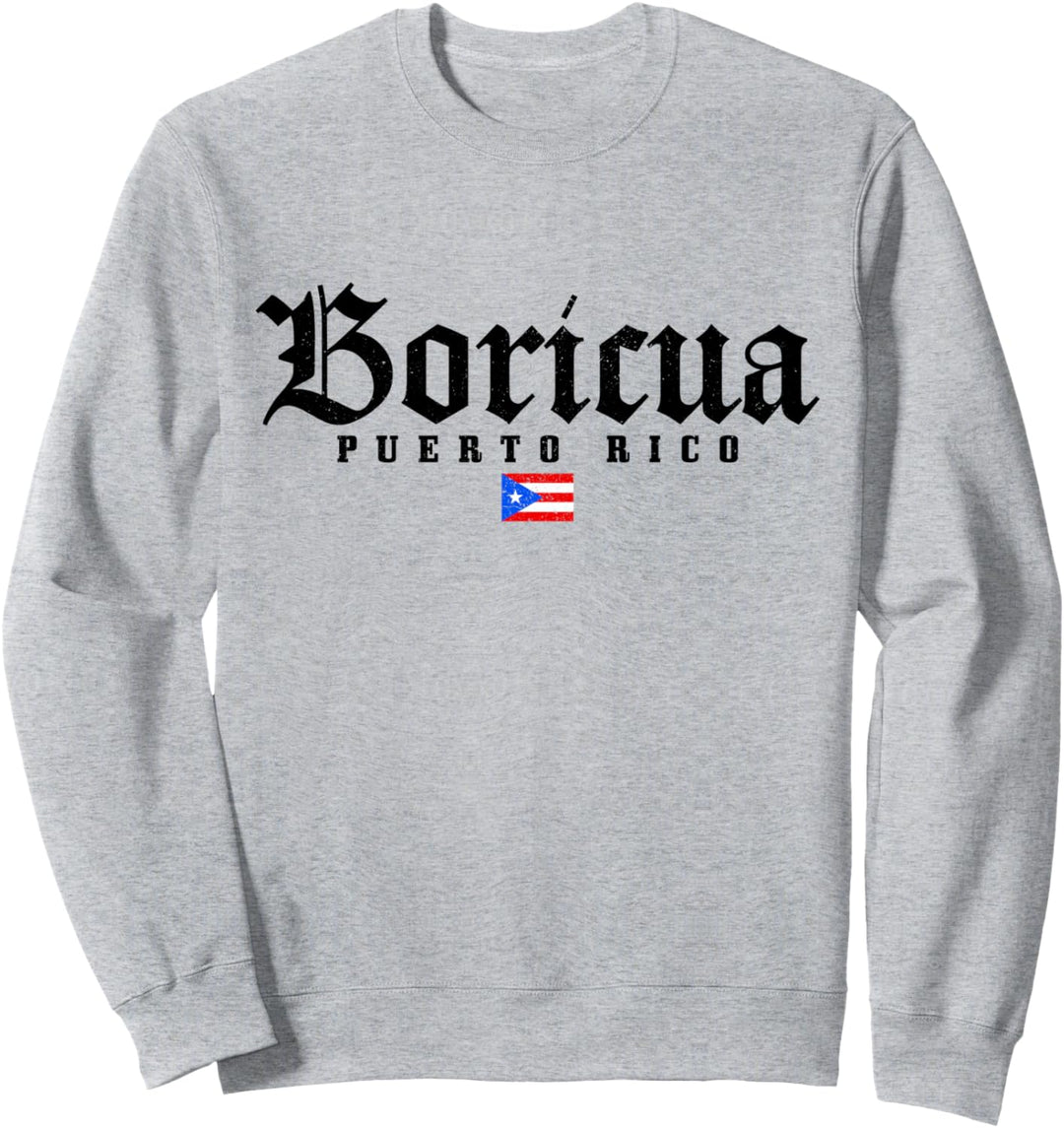 Puerto Rico Boricua Vintage Puerto Rican Flagge Pride Sweatshirt
