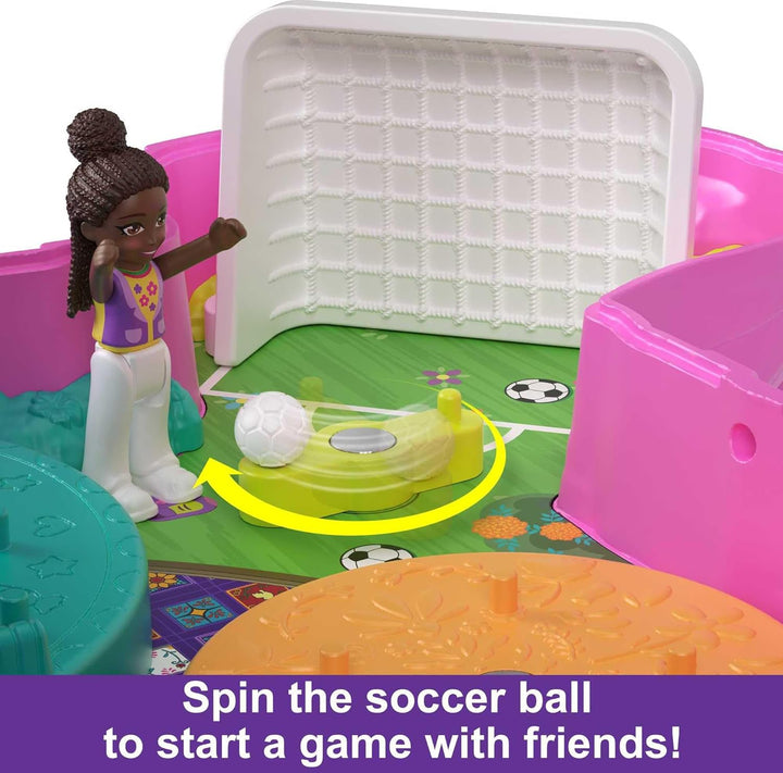 Polly Pocket Piñata-Party Schatulle - Pferde-Piñata, Glitzerfenster, 2 Puppen, 5 Spielelemente, 13 A