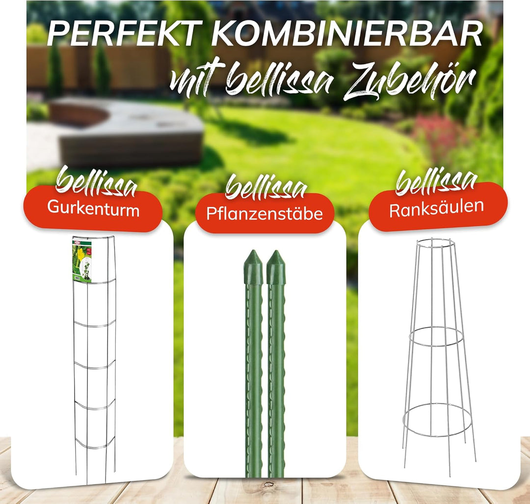 bellissa 1 Stück - Gurken-Gitter und Rankhilfe für Gurkenpflanzen und Gemüse – Rank- für Topfpflanze