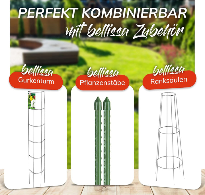bellissa 1 Stück - Gurken-Gitter und Rankhilfe für Gurkenpflanzen und Gemüse – Rank- für Topfpflanze