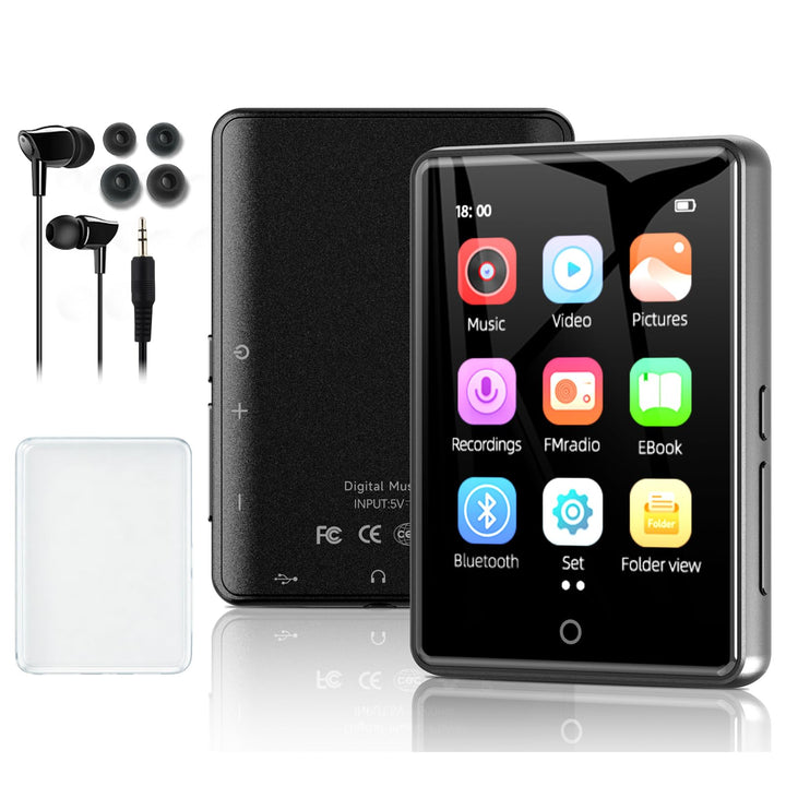 64 GB MP3 Player Bluetooth 5.3 Portable 2,8” Touchscreen Music Player mp3-player Kinder mit Lautspre