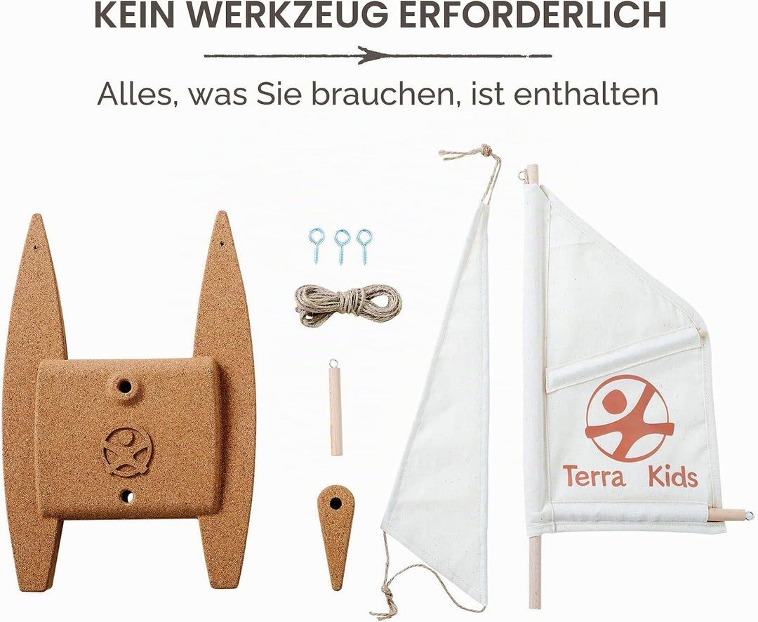 HABA 306315 - Terra Kids Katamaran-Bausatz, Bastel- und Hobbyset