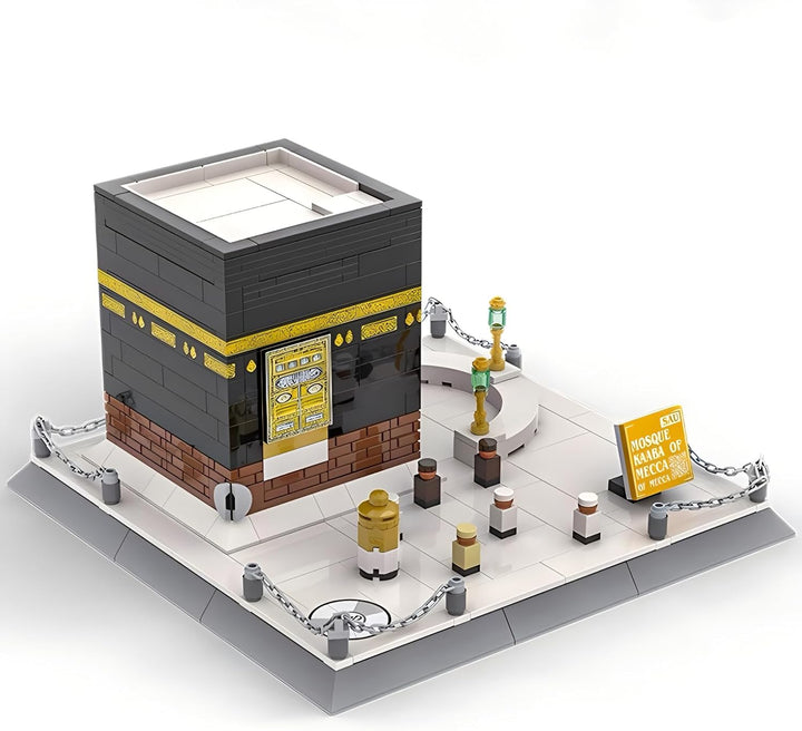 Islamische Moschee Kaaba Architekturmodell Baustein Sets mekka muslimische Ziegelsteine Spielzeug Ha