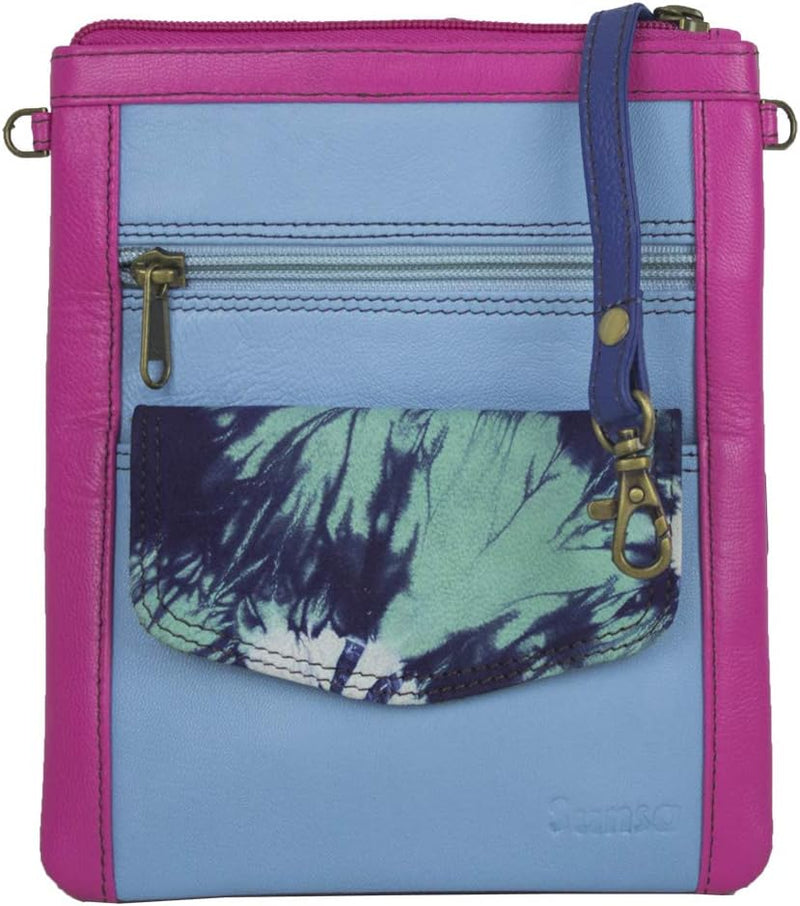 Sunsa Damen Leder Umhängetasche. Kleine Schultertasche auch als Trachtentasche oder Partyttasche. Mi