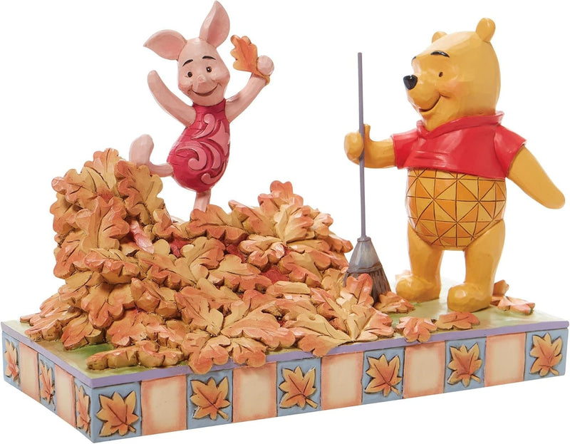 Enesco Jim Shore Disney Traditions 6008990 Figur Pooh und Ferkel, Orange, 5.43 in H x 3.54 in W x 7.