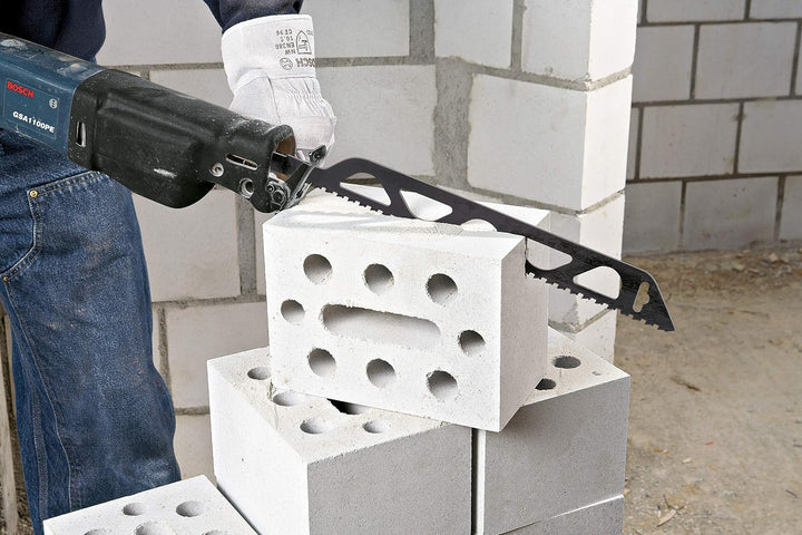 Bosch Professional Säbelsägeblatt S 2243 HM Endurance for Brick (für Baustein, 455 x 50 x 1,5 mm, Zu