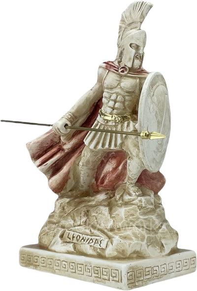 Leonidas Skulptur aus Steinguss, Antiker Griechenland-Krieger, Griechische Statue