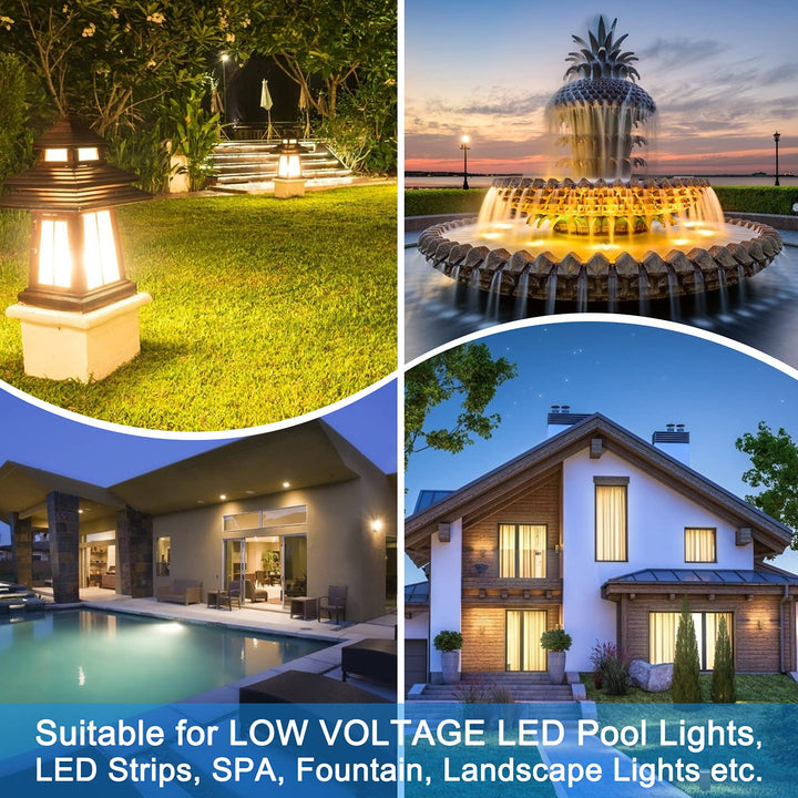 COOLWEST LED Trafo 12V 105W, LED Transformator 230V Auf 12V AC für Niederspannung Poolbeleuchtung, S