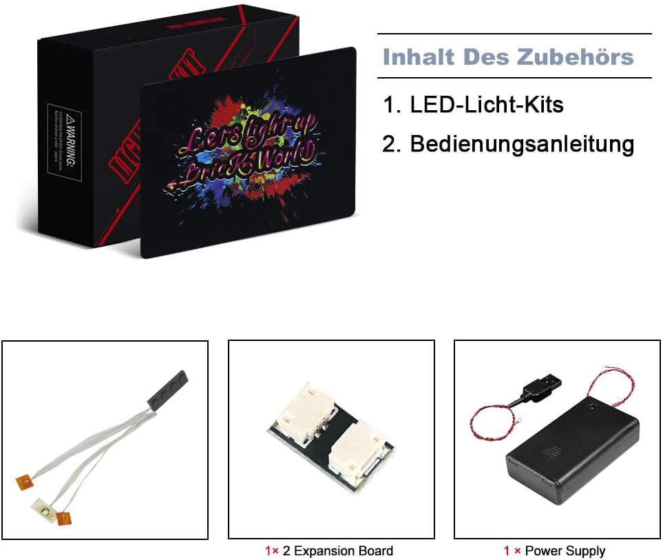 Led Beleuchtungsset für Lego Minecraft Die Vereisten Gipfel, Dekoration DIY Licht Set für Minecraft