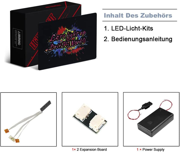 Led Beleuchtungsset für Lego Minecraft Die Vereisten Gipfel, Dekoration DIY Licht Set für Minecraft