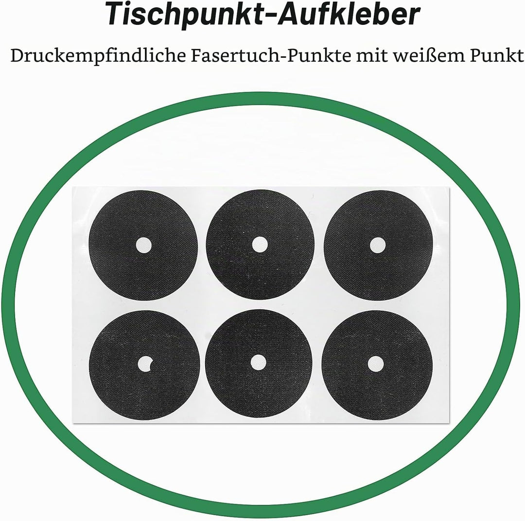 Billard Zubehör Set mit Kugeln, Dreieck, Kreide, Aufklebern &amp; Ersatzspitzen – Komplettes Pool Tisch